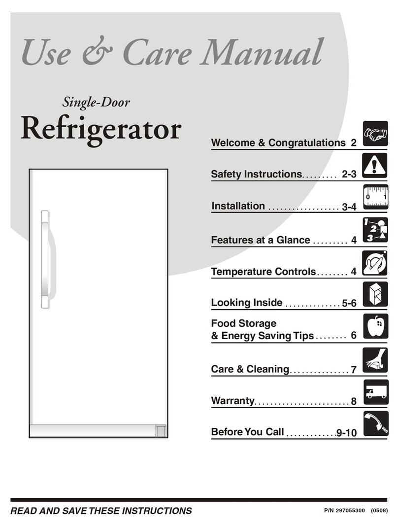 Frigidaire PLRU1778ES0 User manual