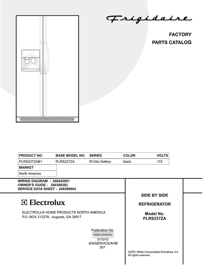 Frigidaire PLRS237ZA User manual Frigidaire PLRS237ZA User manual