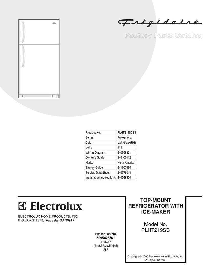 Frigidaire PLHT219SC User manual