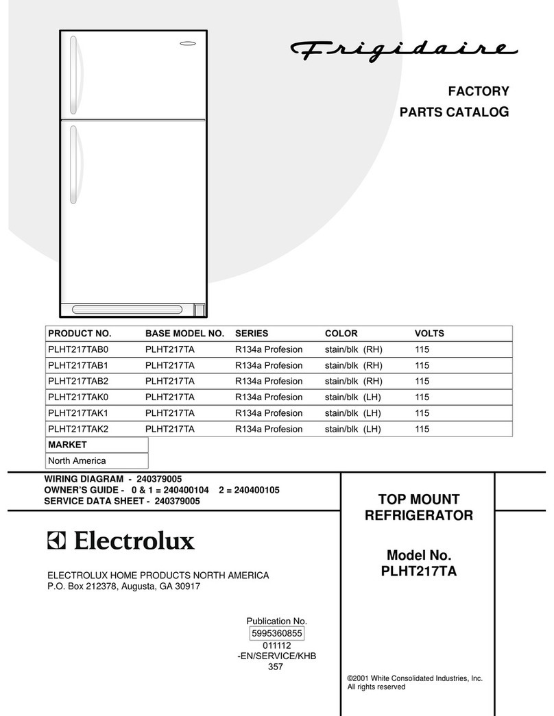 Frigidaire PLHT217TA Factory parts catalog