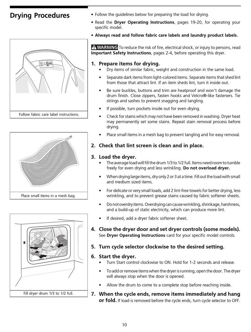 Frigidaire GLET1041AS0 User manual