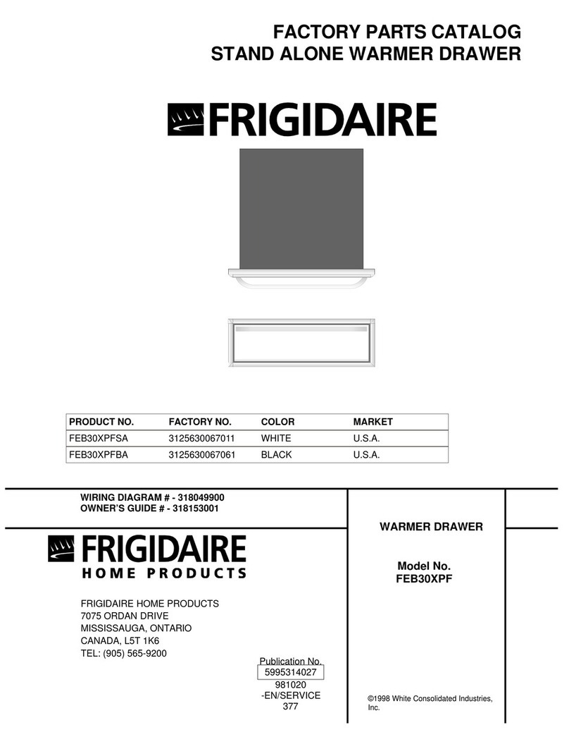 Frigidaire FEB30XPF User manual