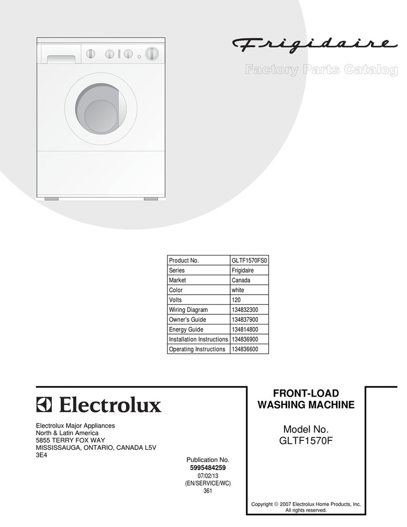 Frigidaire GLTF1570F User manual