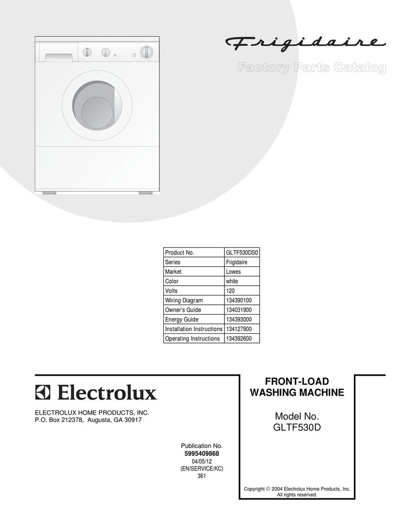 Frigidaire GLTF530D User manual