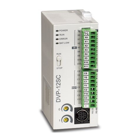 Delta Electronics Programmable Logic Controller DVP-SC instruction sheet