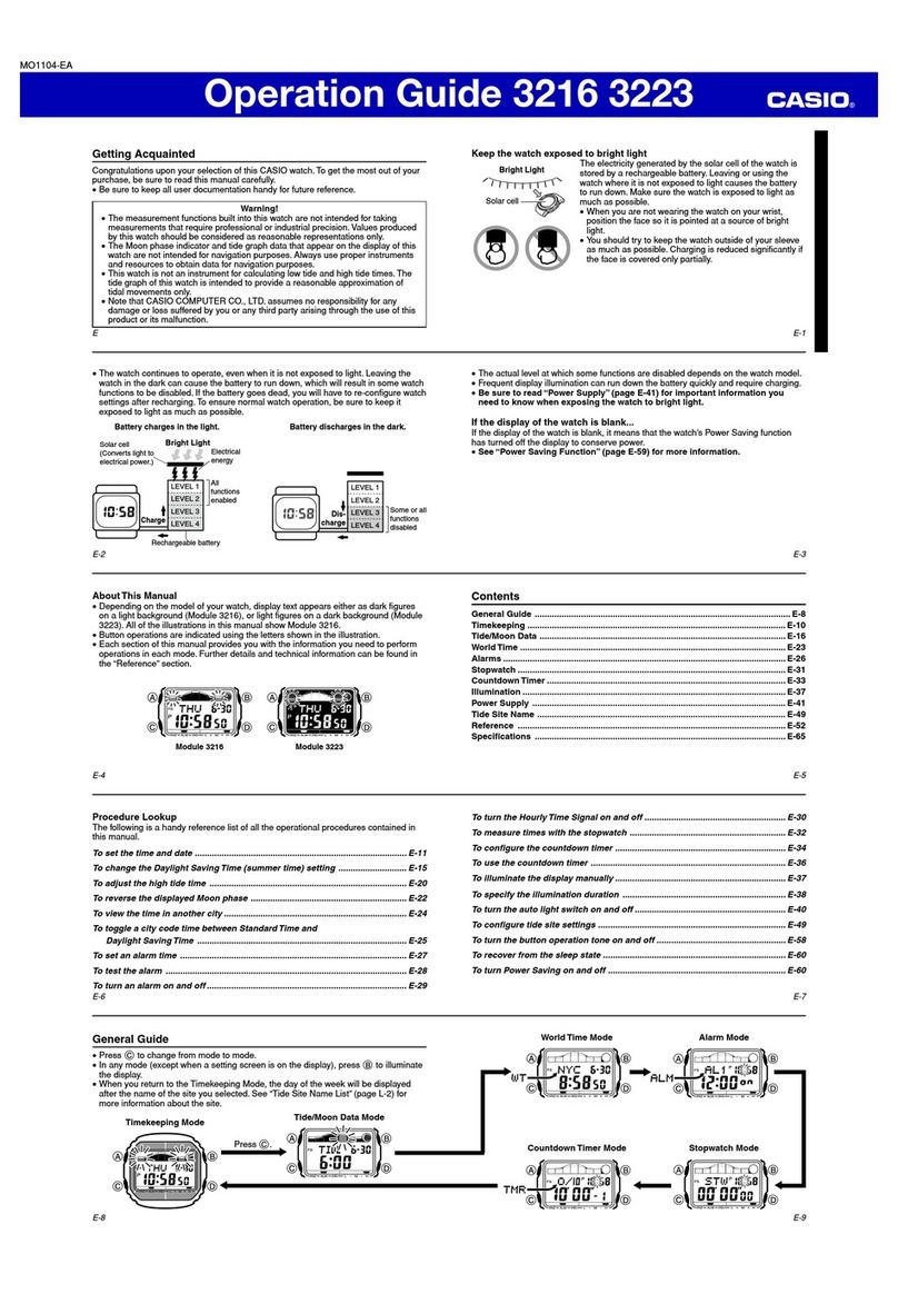 Casio MO1005-EA User manual