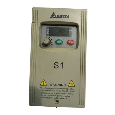 Delta Electronics AC Motor Drive VFD007S23A User manual