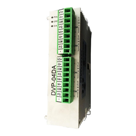Delta Electronics Analog Output Module DVP04DA-S User manual