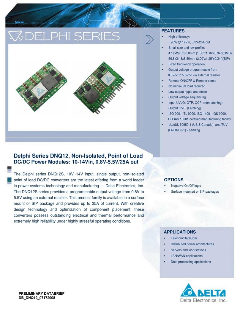 Delta Electronics Delphi DNQ12 User manual