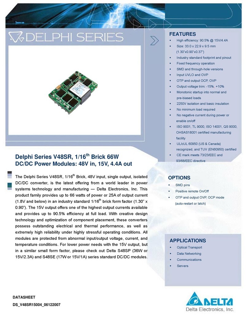 Delta Electronics Delphi V48SR datasheet