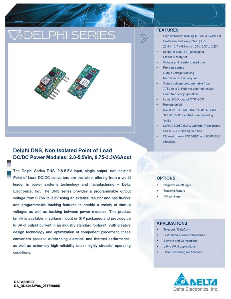 Delta Electronics Delphi Series DNS datasheet