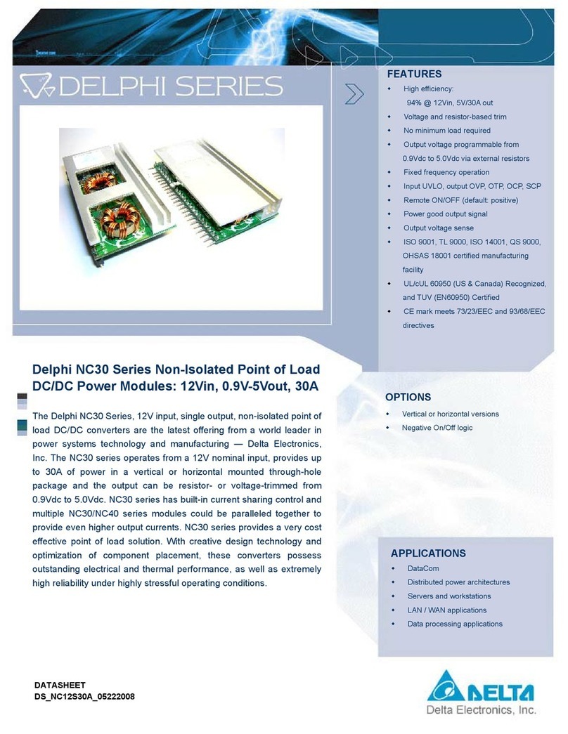 Delta Electronics Delphi NC30 User manual