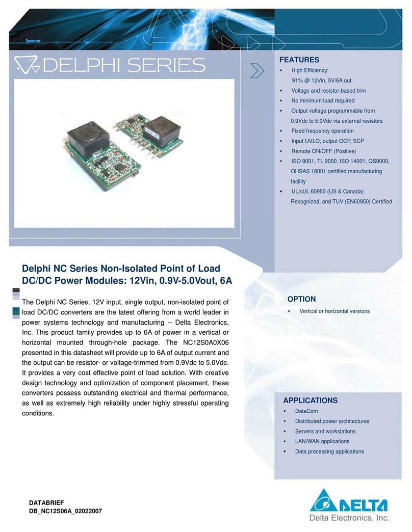 Delta Electronics Delphi NC Series User manual