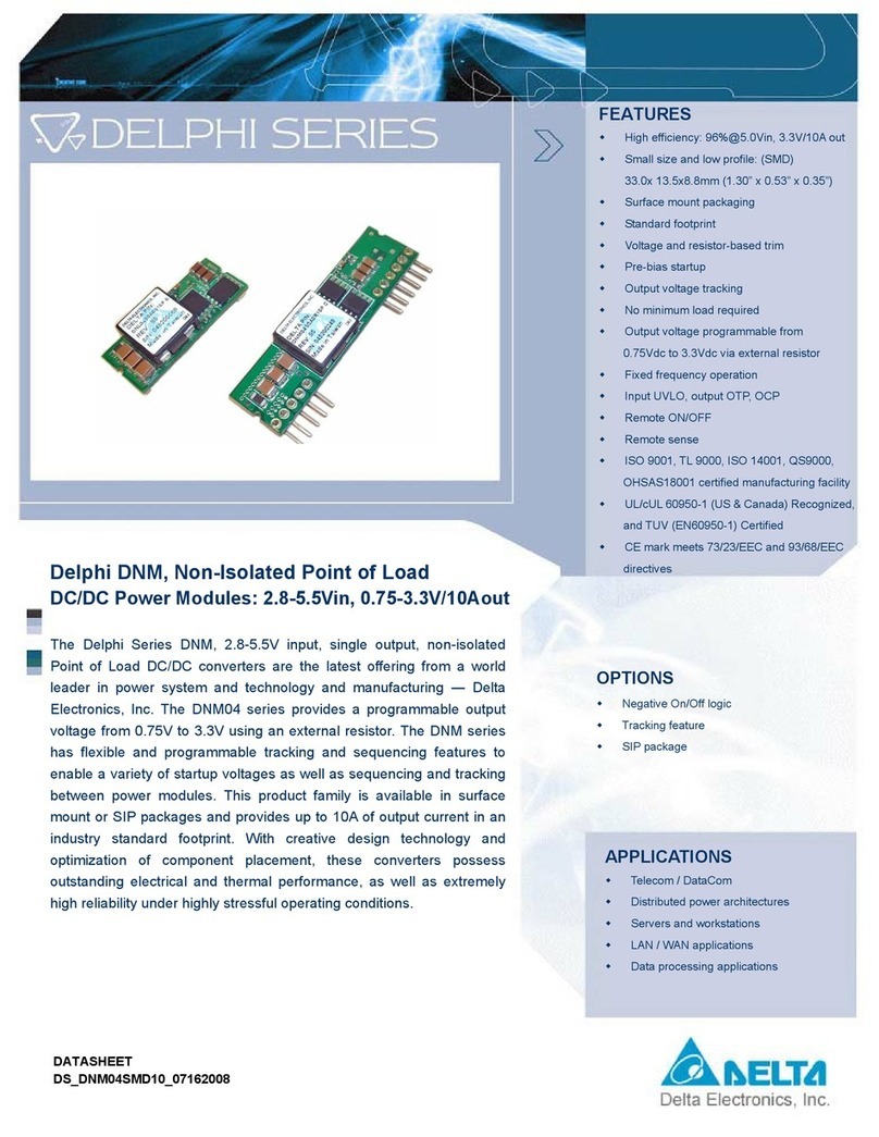 Delta Electronics 0.75-3.3V datasheet