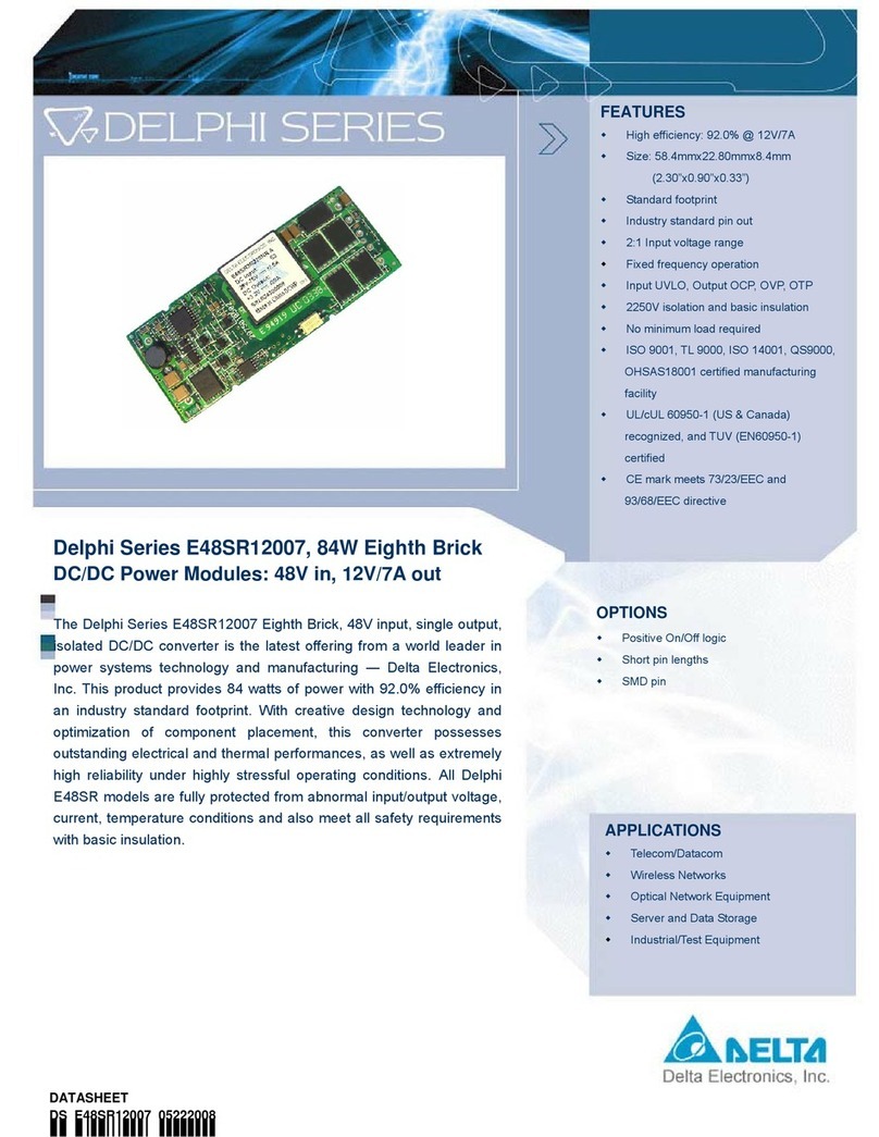 Delta Electronics Delphi E48SR12007 datasheet