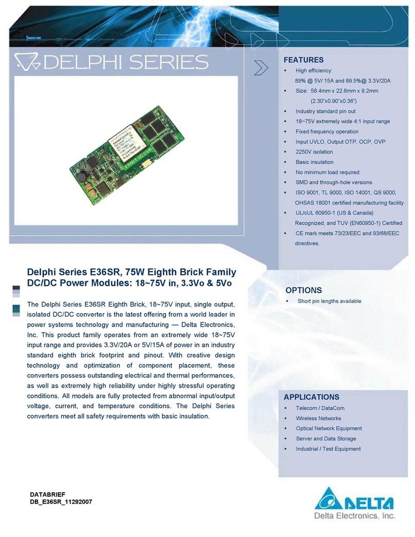Delta Electronics E36SR datasheet