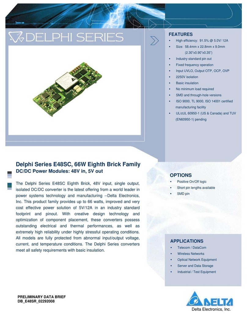 Delta Electronics Delphi E48SC datasheet