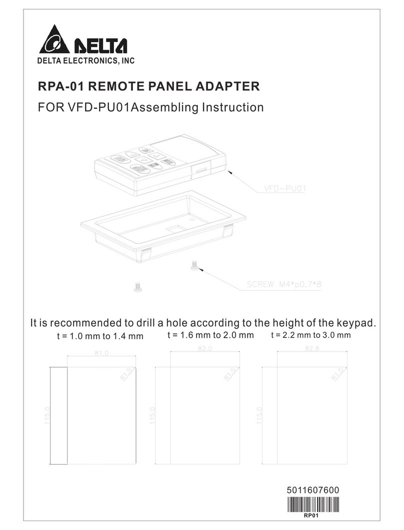 Delta Electronics RPA-01 Assembling instructions Delta Electronics RPA-01 Assembling instructions