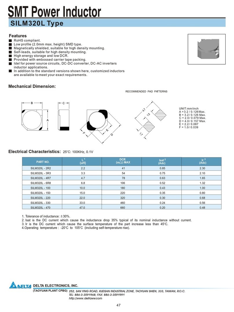 Delta Electronics SILM320L User manual
