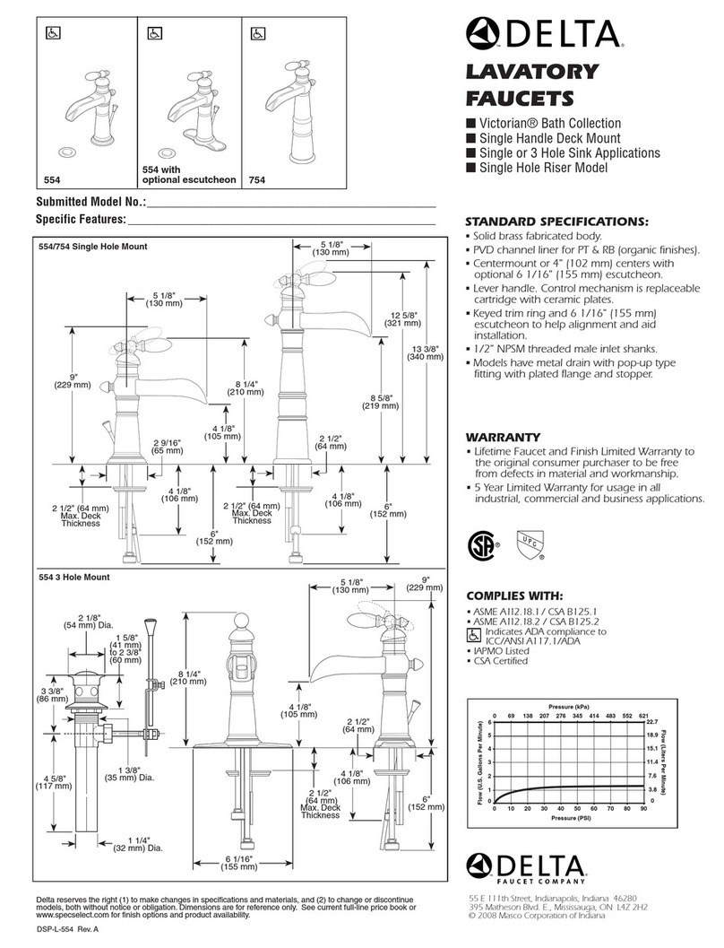 Delta 554 User manual