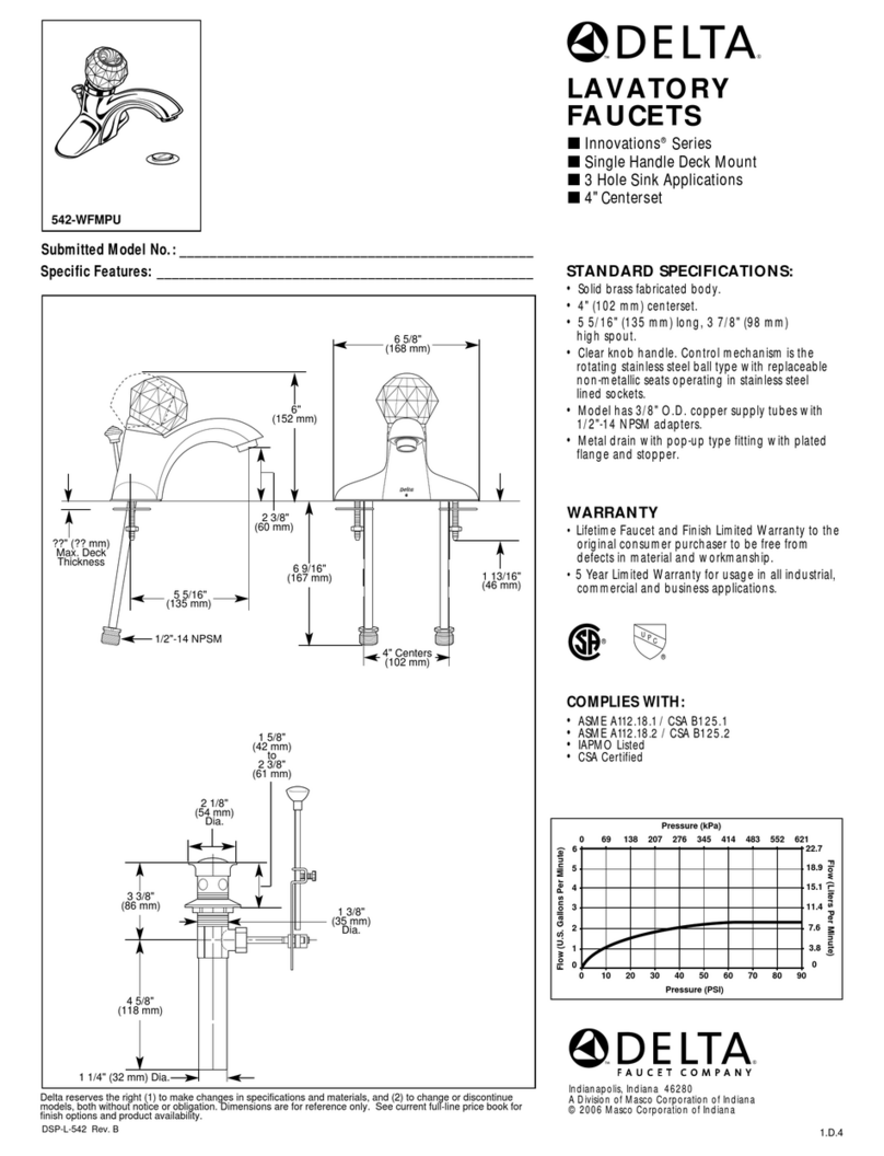 Delta 542-WFMPU User manual