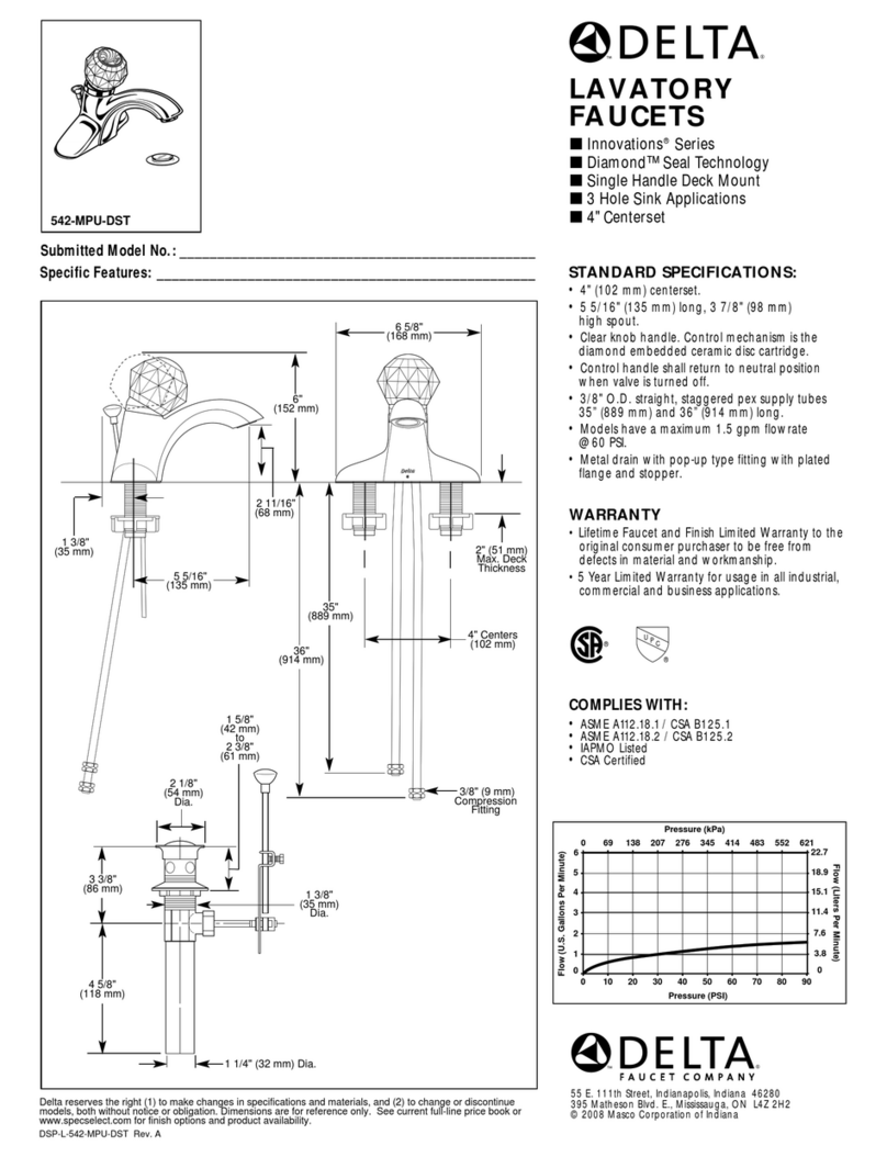Delta 542-MPU-DST User manual
