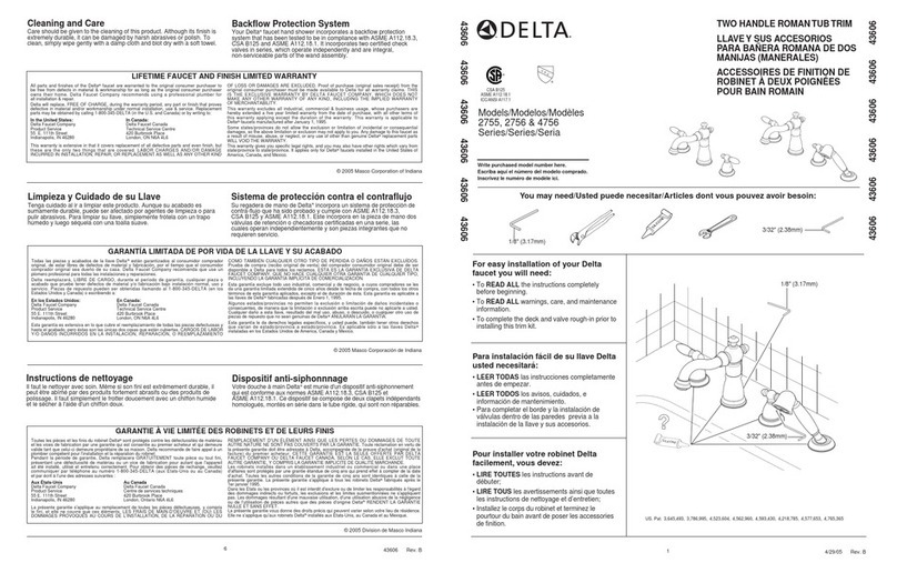 Delta 4756 Series installation manual
