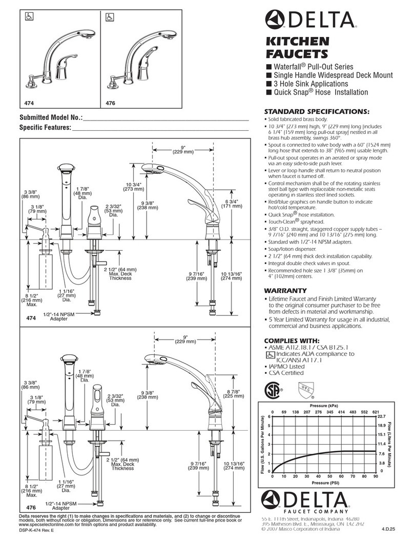 Delta 476 User manual
