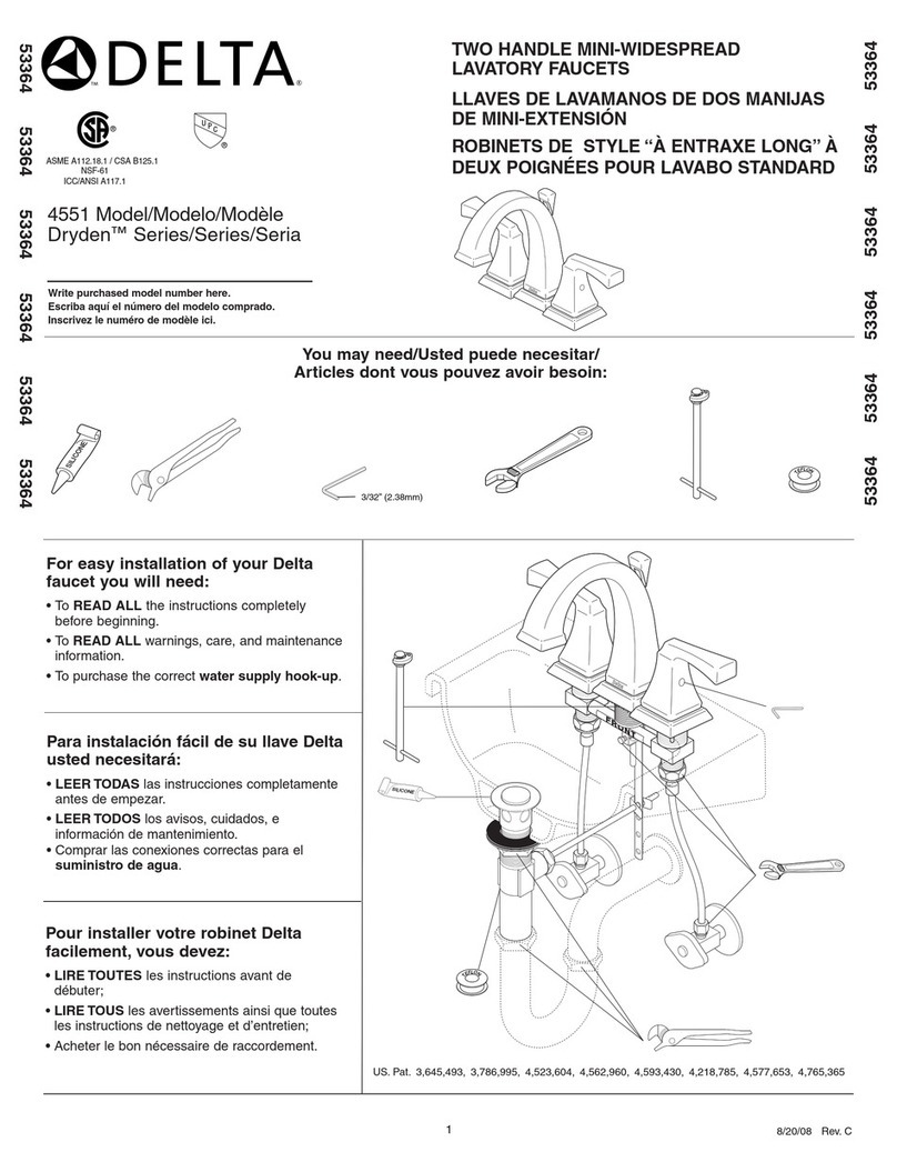 Delta Dryden 4551 Series installation guide