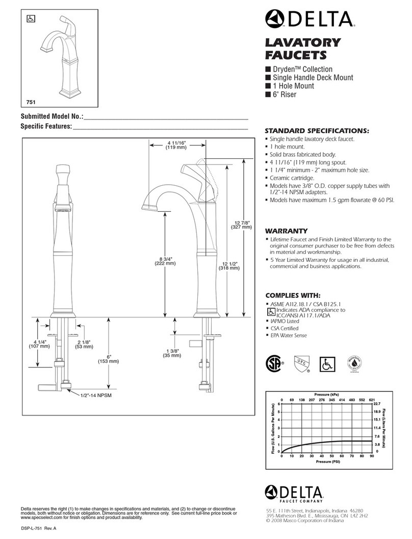 Delta Dryden 751 User manual