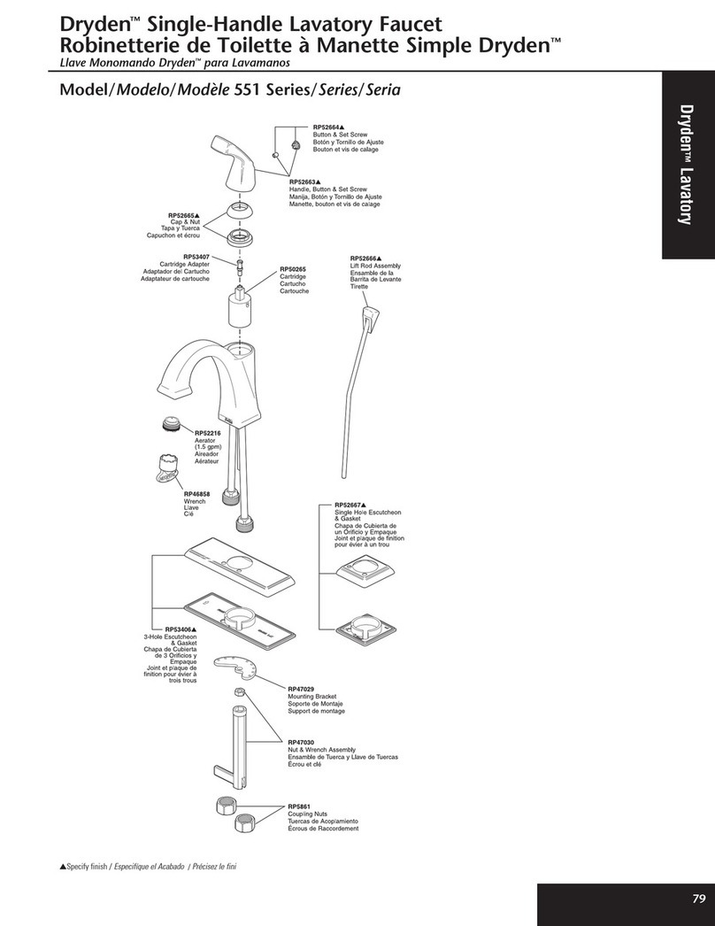 Delta Dryden 551 Series User manual