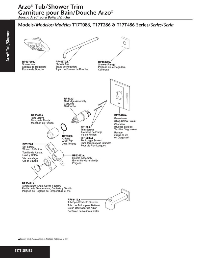 Delta Arzo T17T086 Series User manual