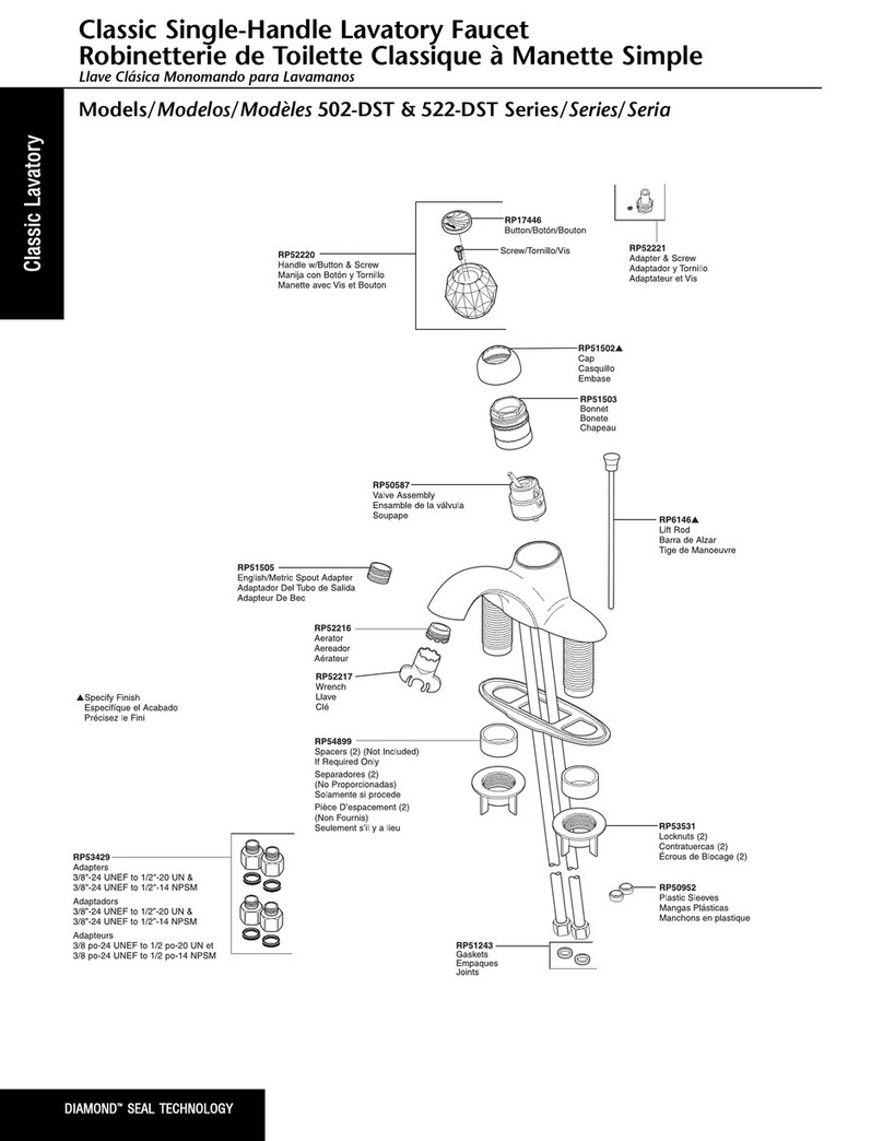 Delta Classic 502-DST Series User manual