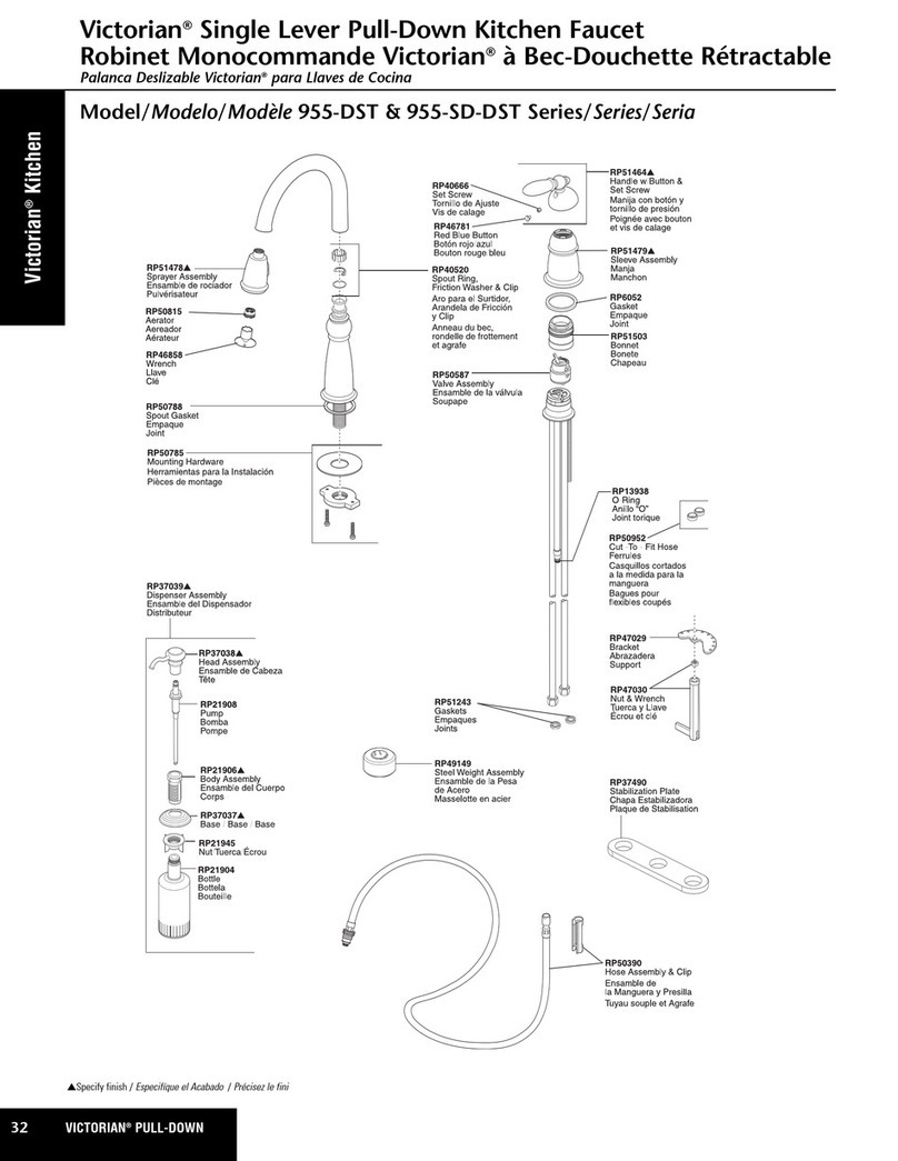 Delta Victorian 955-DST Series User manual