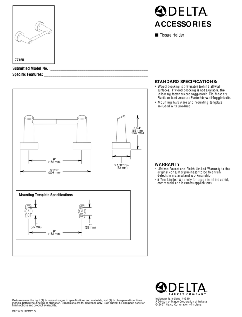 Delta 77150 User manual