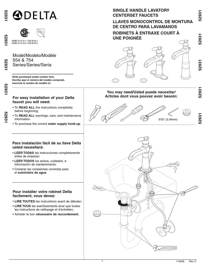 Delta 754 Series User manual