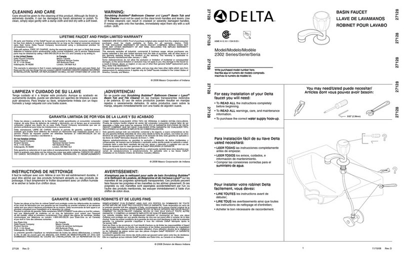 Delta 2302 Series installation guide