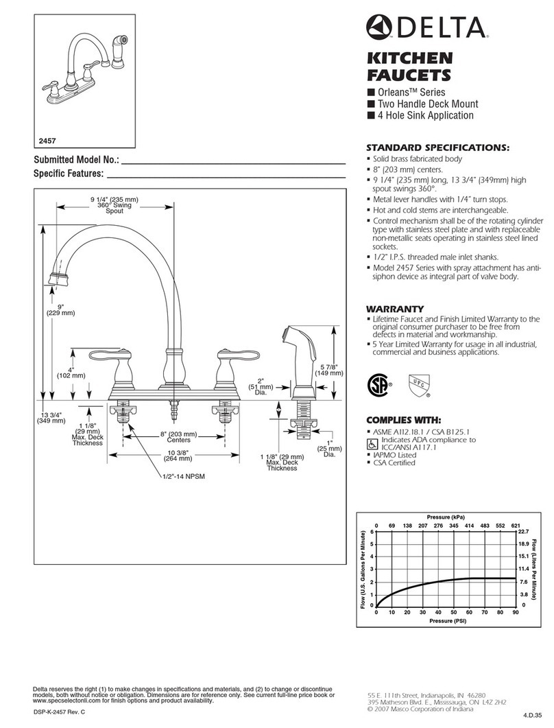 Delta 2457 User manual