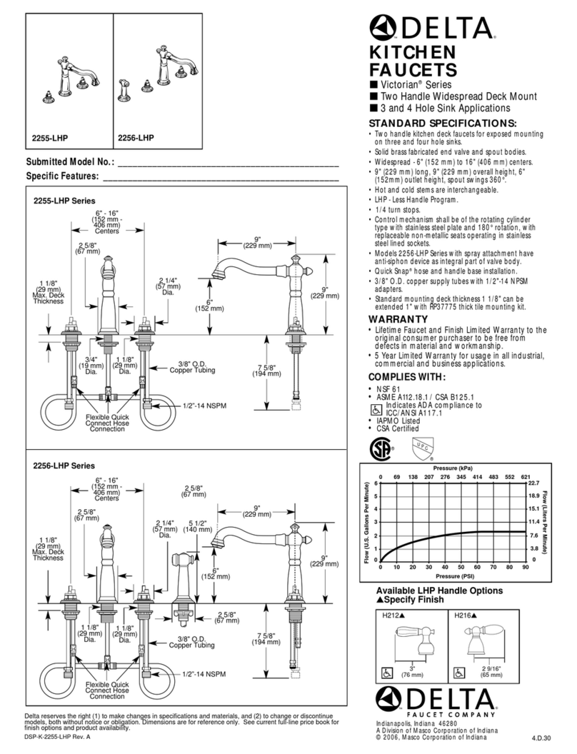 Delta 2255-LHP Specification sheet