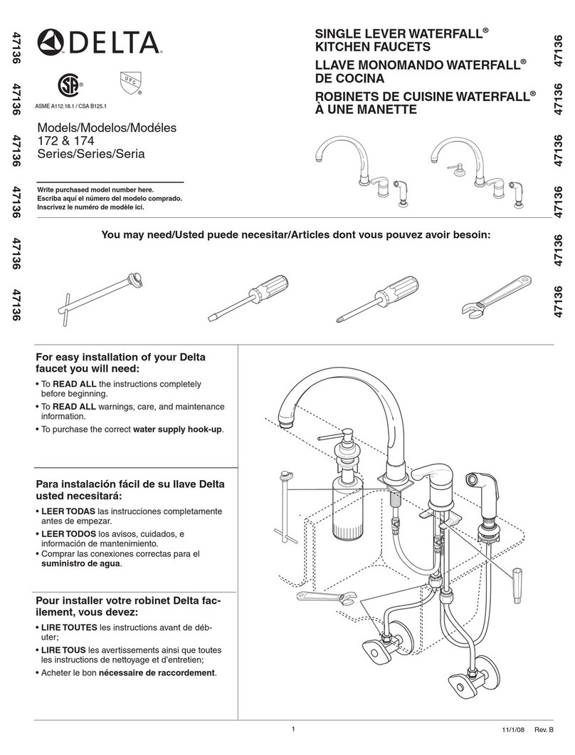 Delta WATERFALL 172 User manual