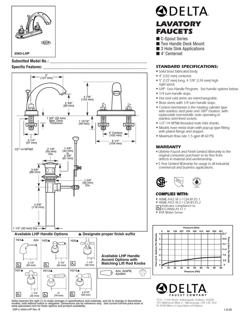 Delta 2583-LHP User manual