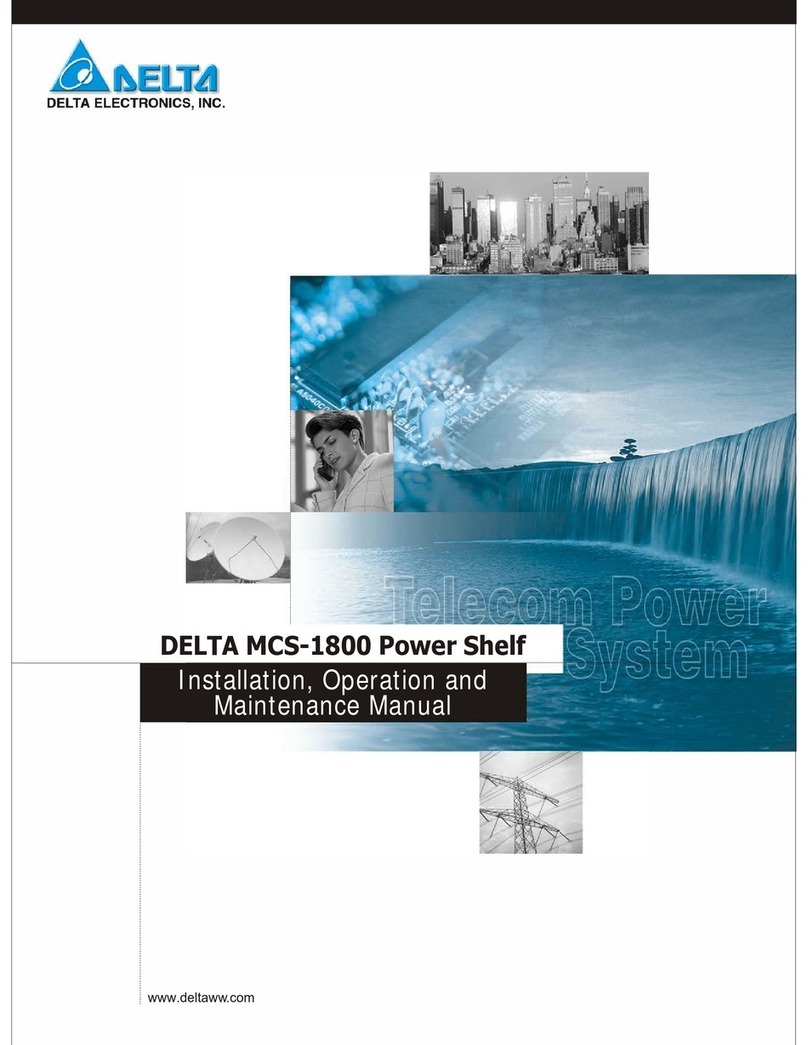 Delta Electronics MCS-1800 Installation, operation and maintenance manual