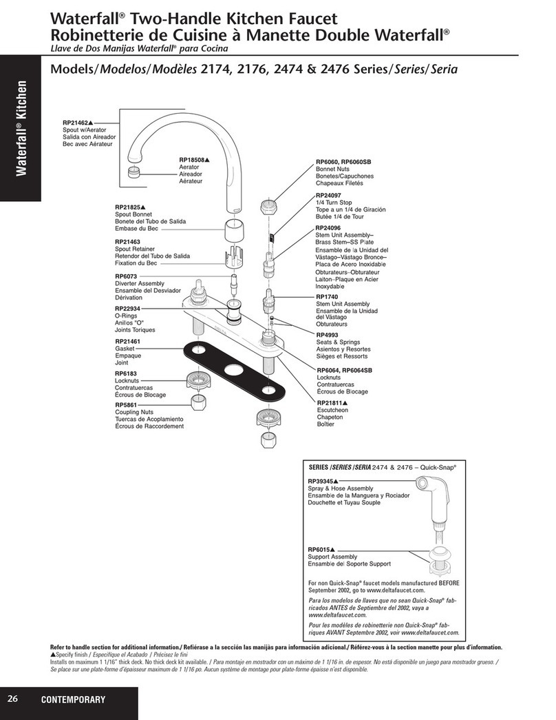 Delta Waterfall 2174 Series User manual