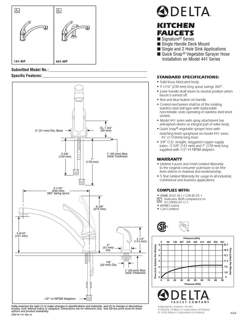 Delta Signature 141-WF User manual
