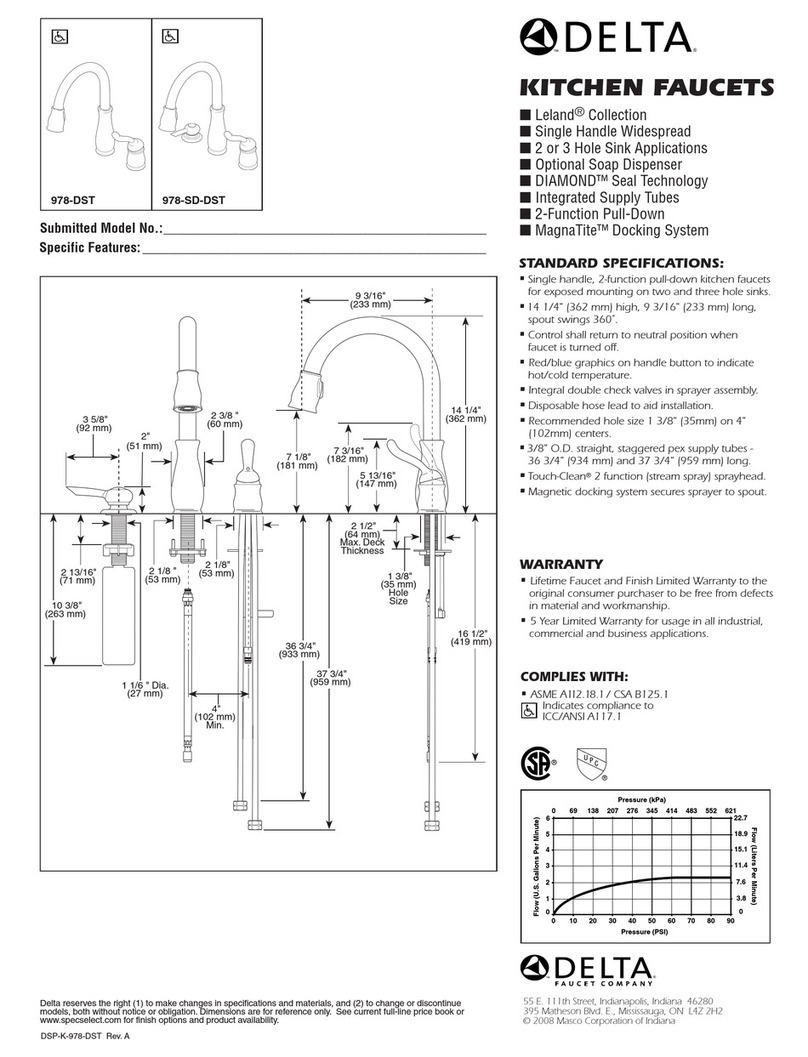 Delta Leland 978-DST User manual