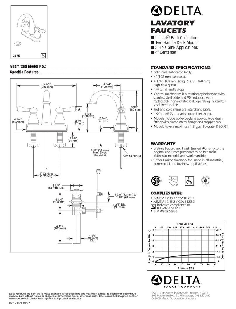 Delta Leland 2575 User manual