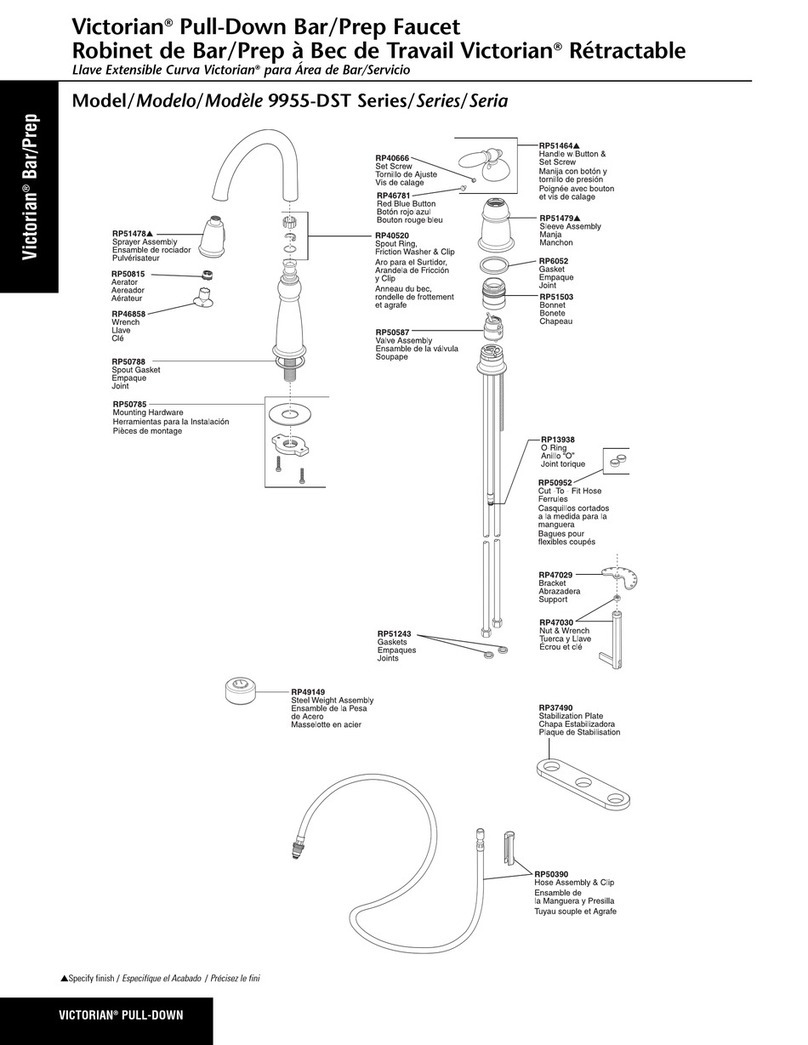 Delta Victorian 9955-DST Series User manual