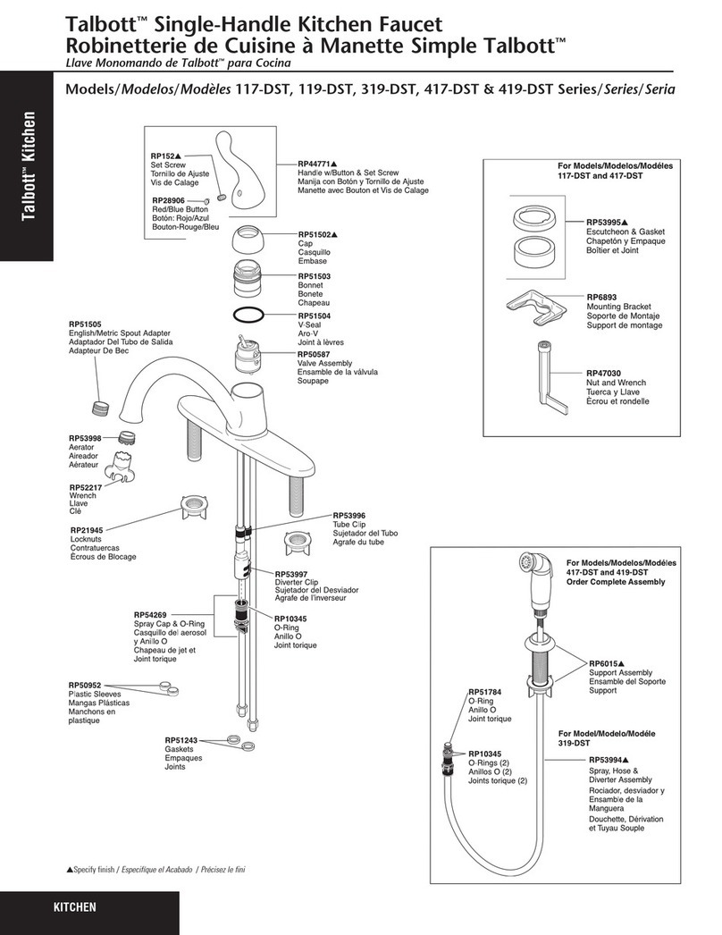 Delta Talbott 117-DST Series User manual