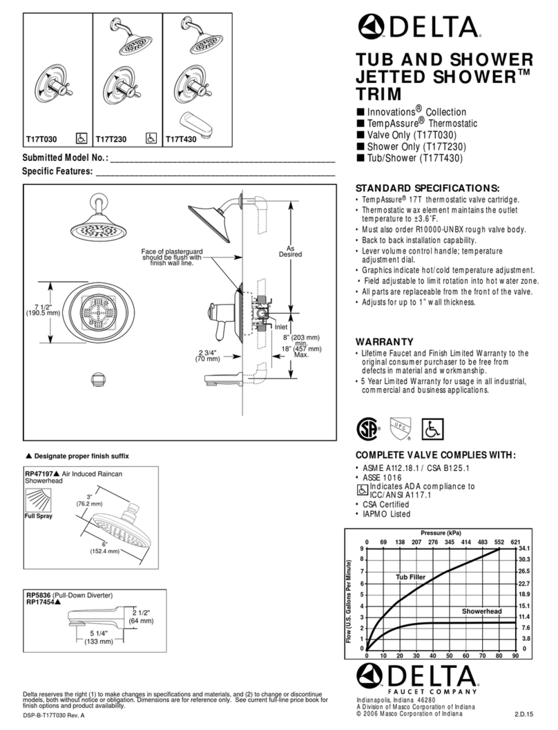 Delta T17T030 Specification sheet