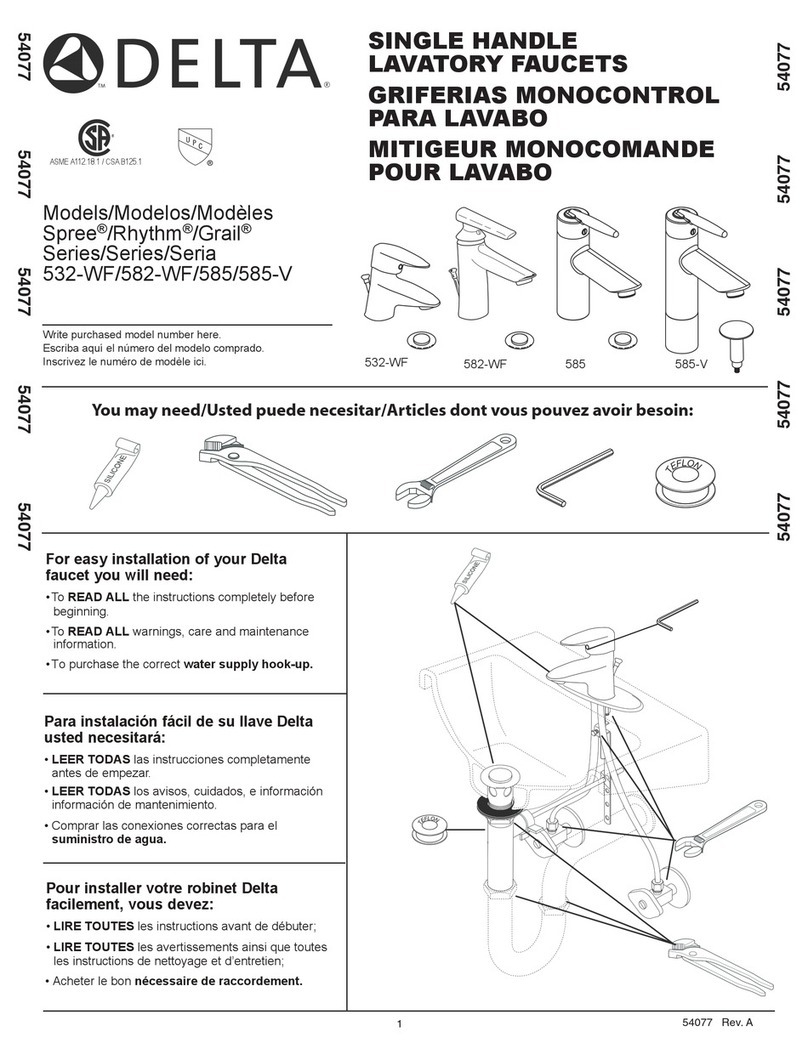 Delta Spree 532-WF Series User manual